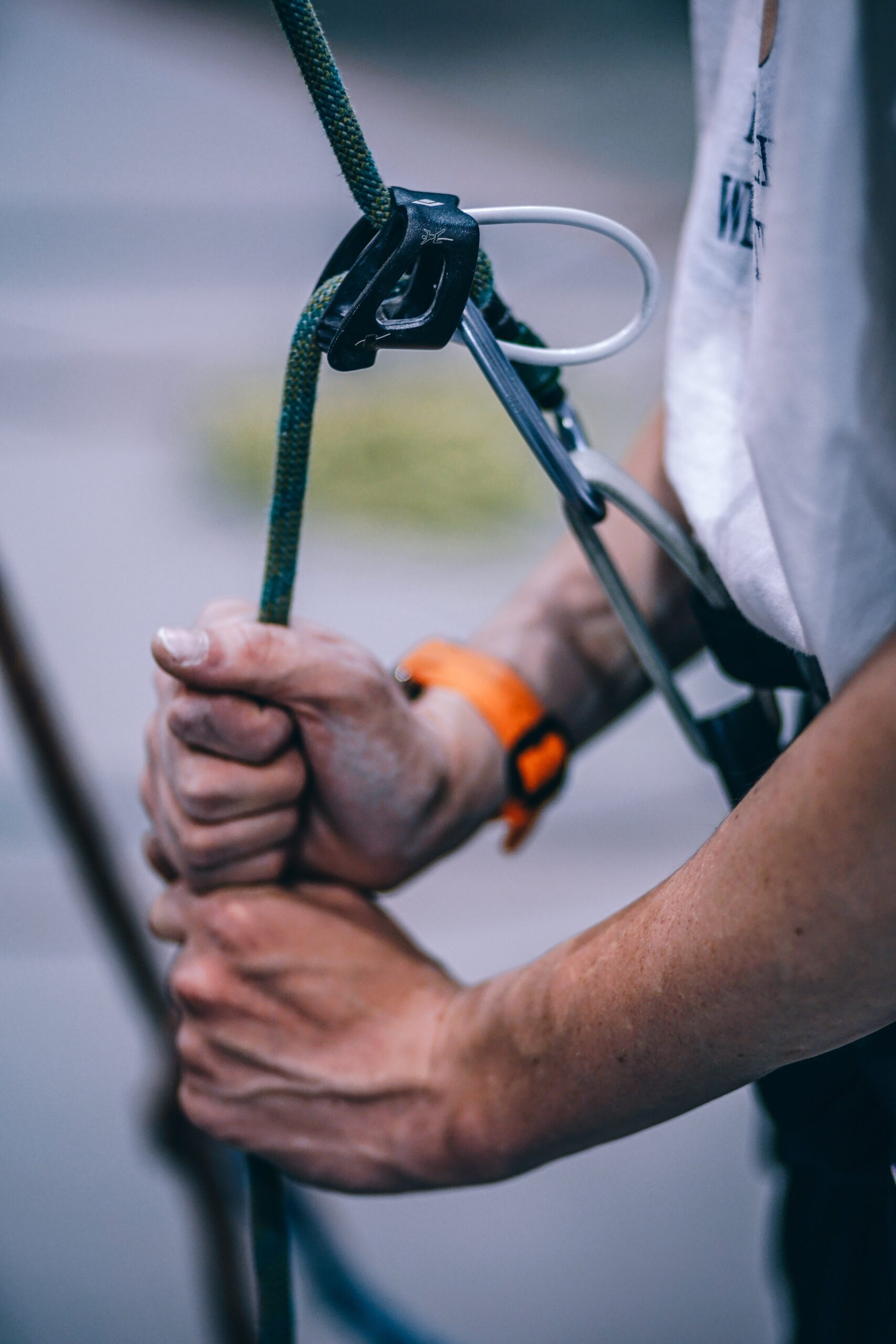 Man wearing PPE gear