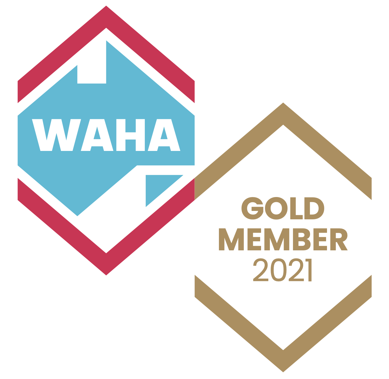 WAHA Gold Member logo showcasing RISSafety's height safety expertise and industry recognition.